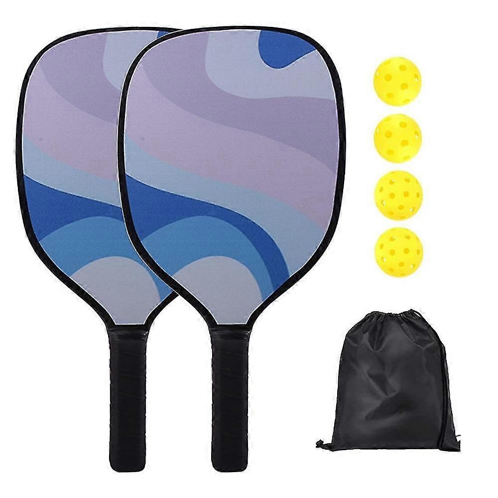 Pickleball Paddles Pickleball Set med 4 Pickleballs Squash racket för inomhus- och utomhuslek