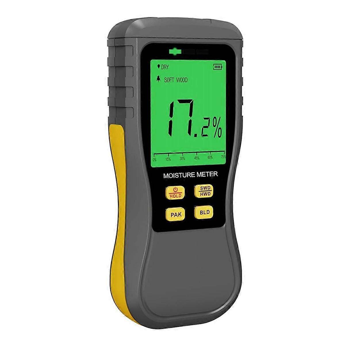 Pinless Wood Moisture Meters,Non-Destructive Moisture Detection in Drywall,High Moisture Content Alerts for Building