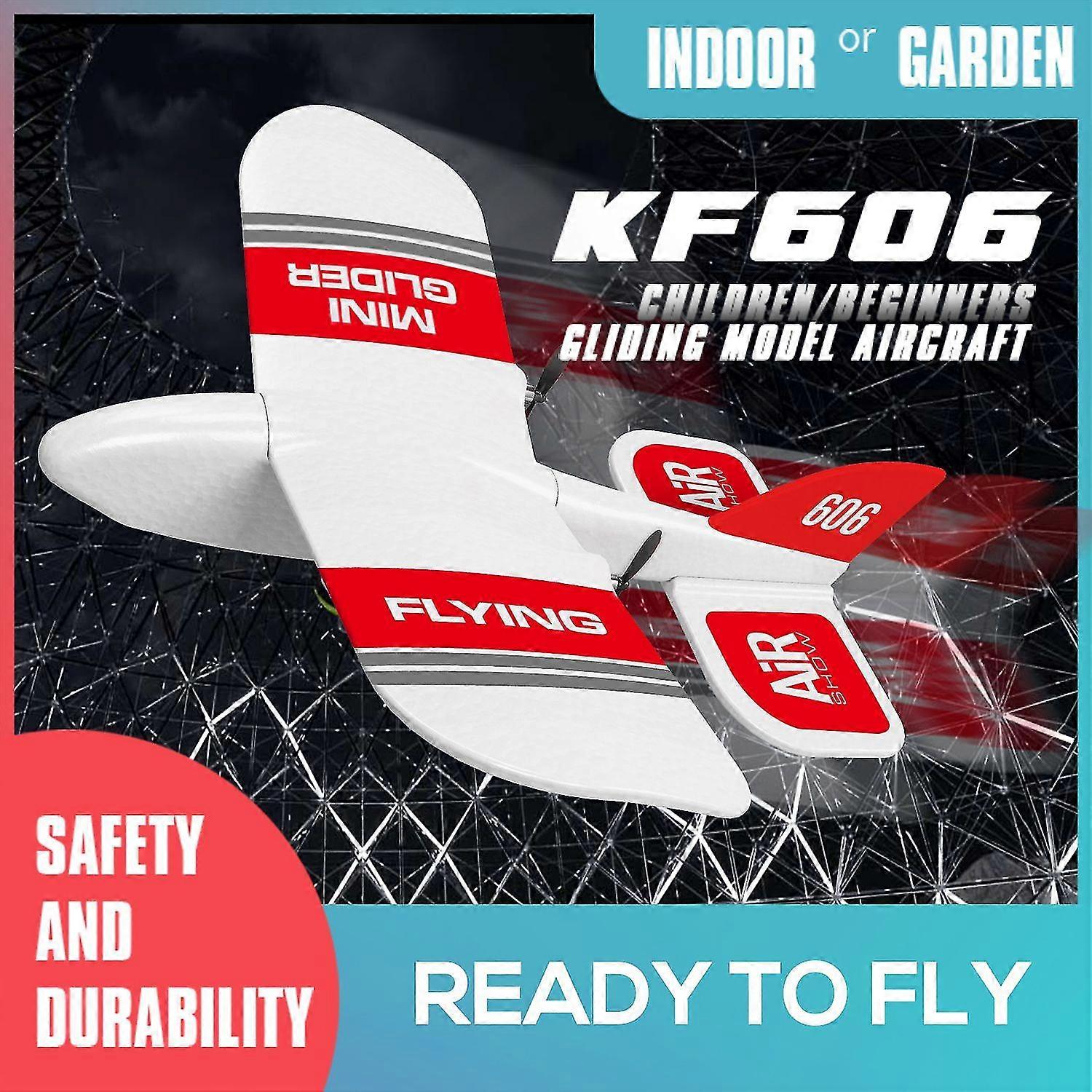 KF606 2.4G RC Airplane Flying Aircraft  for Beginner EPP Foam Glider Fixed Wing Airplane RTF Foam Pl