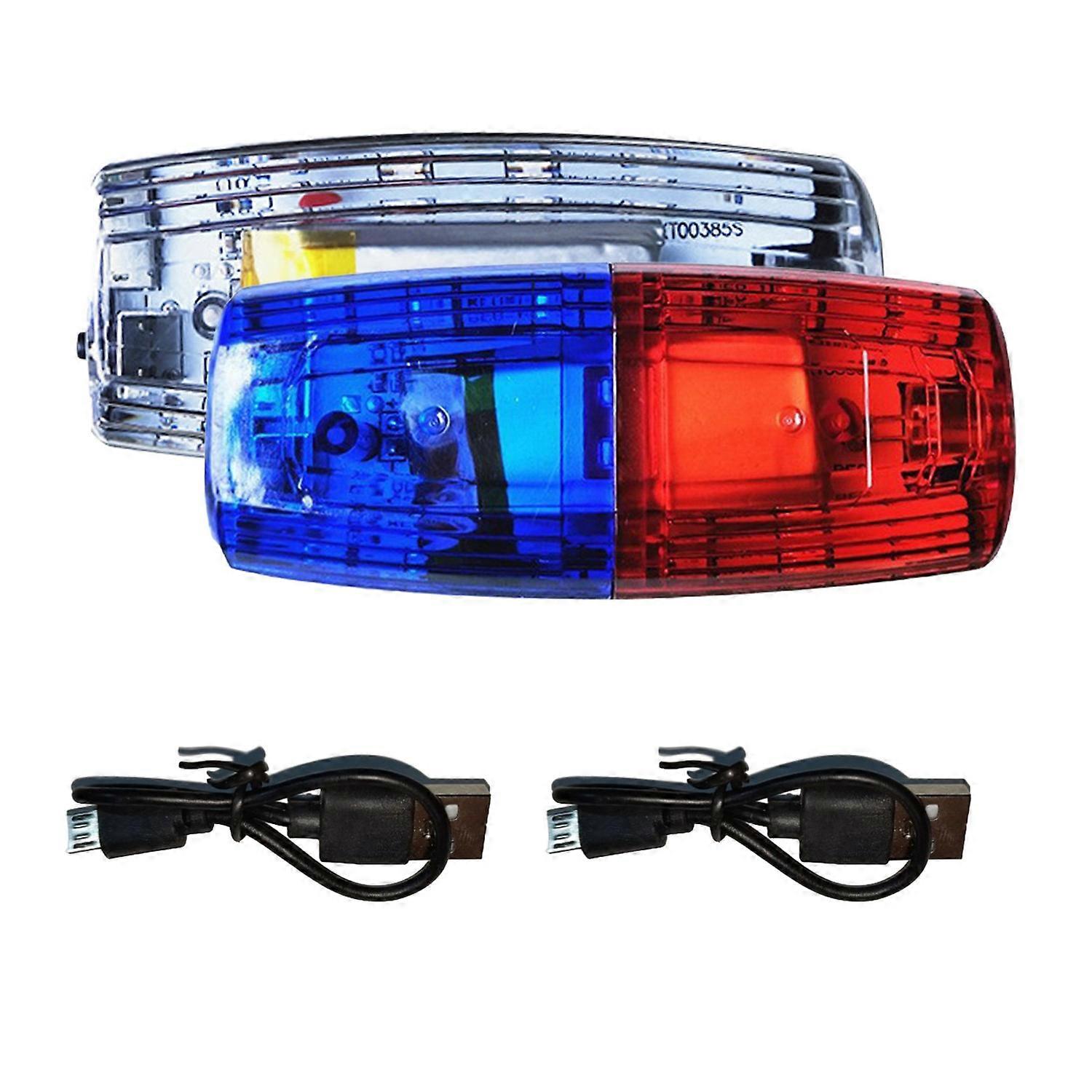 2Pcs Warning Strobe Shoulder Lights LED Burst Flash Clip Light Safety Warning Signal Light for
