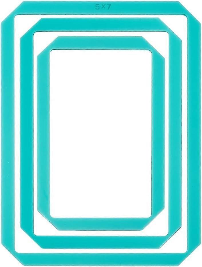 3 Sizes Bookbinding Tools Acrylic Notebook Cover Bookbinding Guide Template Bookbinding Ruler Scrapbooking Tool for Notebook Journal Handbook Cover Ma