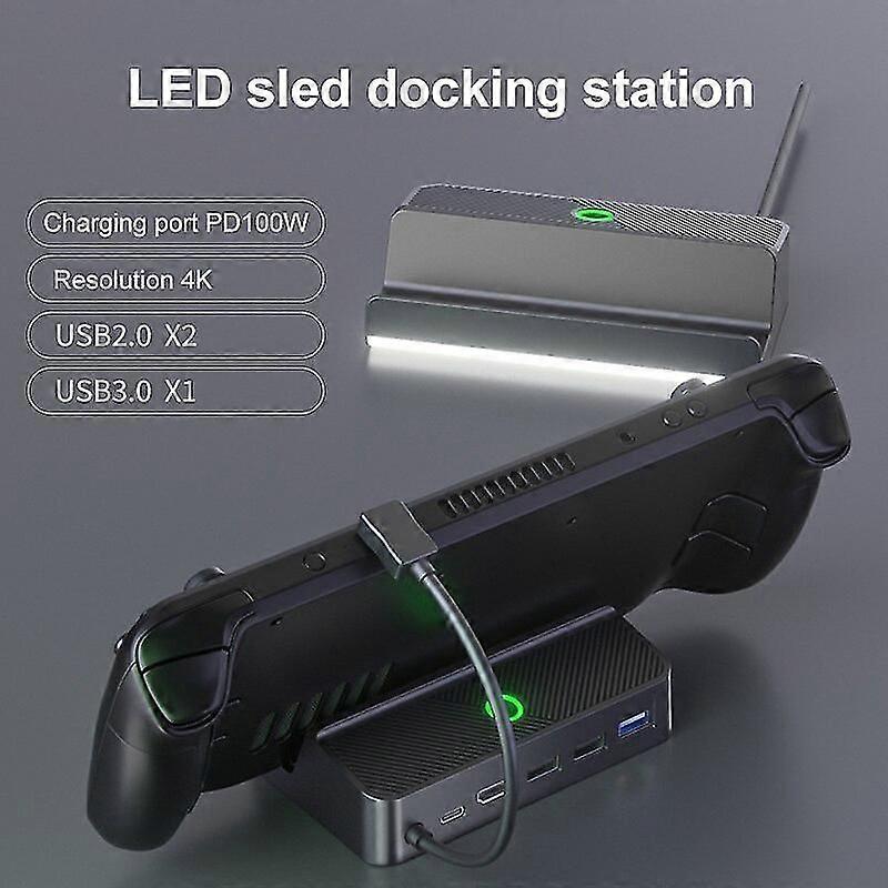 Rgb Steam Deck Dock, Docking Station For Steam Deck, Screen Switch Function Steam Deck Dock Hdmi 2.0 4k 60hz