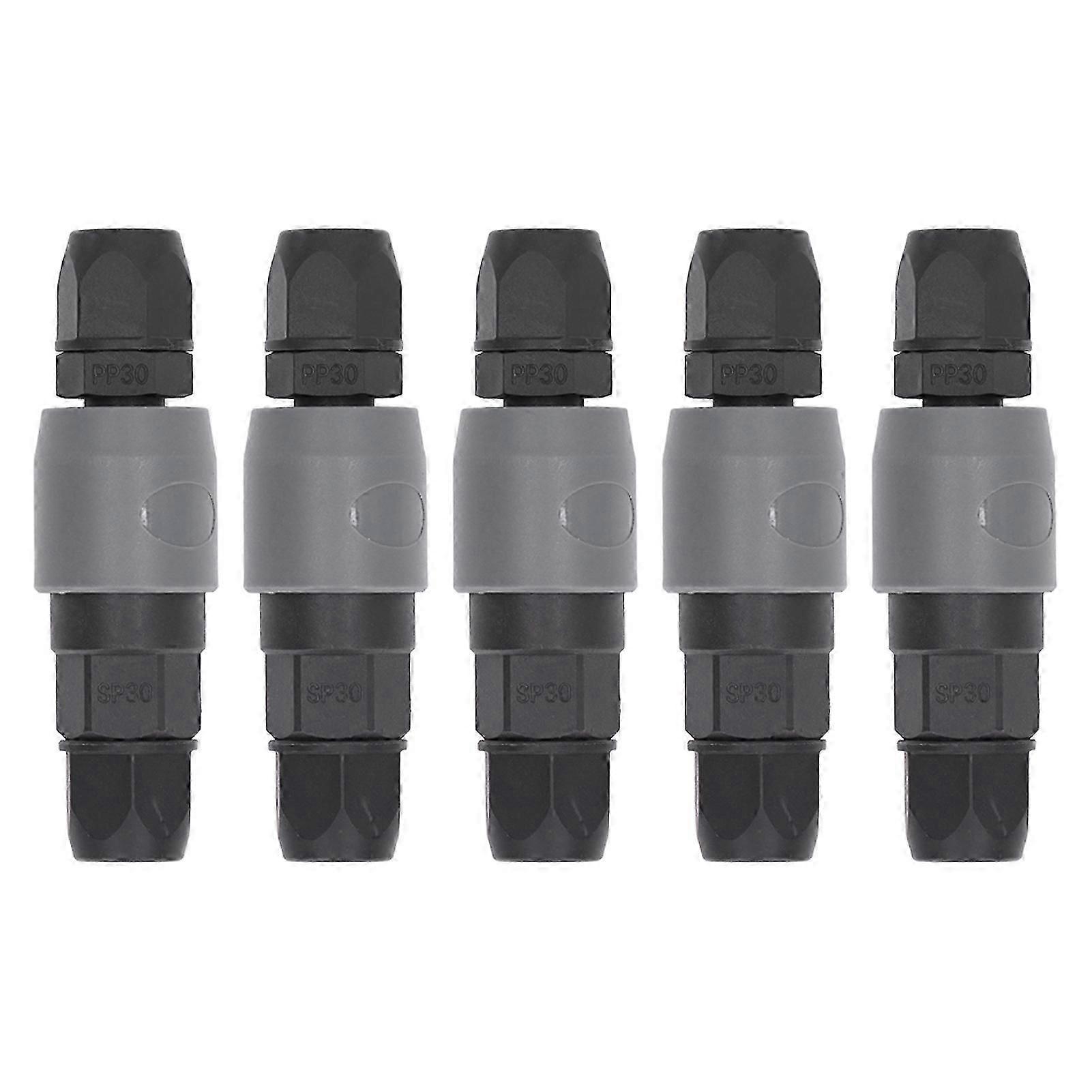5 Set Pneumatic Quick Connector C Type Self Locking Air Compressor Hose Coupler Plug Socket(SP+PP30 )