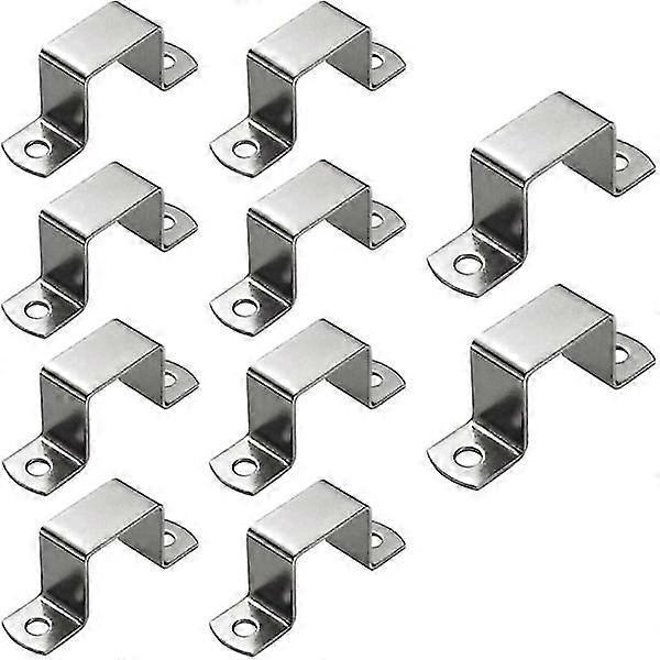 10 قطع 50 * 50 مم مشبك أنبوب مستطيل مربع ، مشبك أنبوب مربع من الفولاذ المقاوم للصدأ ، مشبك أنبوب على شكل حرف U ، مشبك سرج أنبوب الحصان