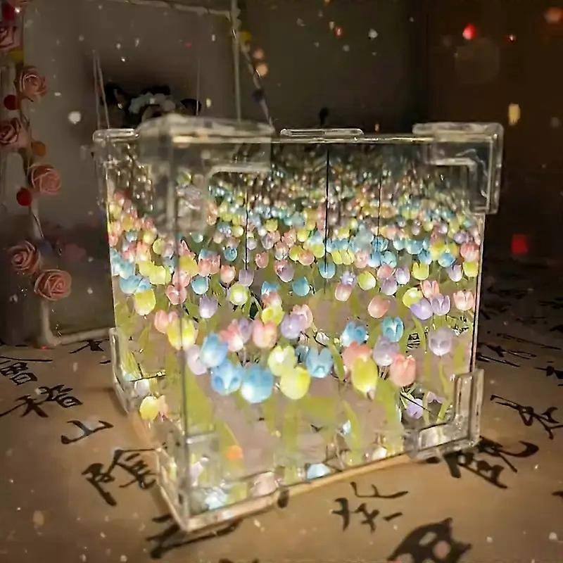 Tulip Cube Night Light - 30 LED Mixed Colors