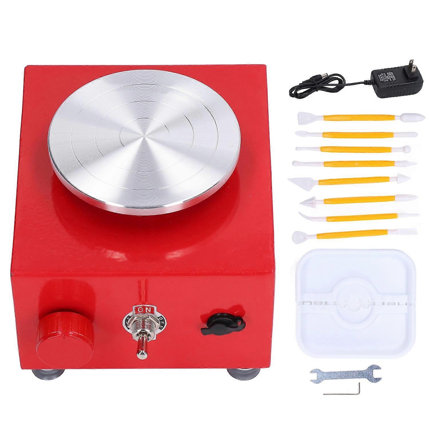 Kids Pottery Wheel Adjustable Speed Stable Rotation Low Noise Safe Compact Space Saving Easy Operate