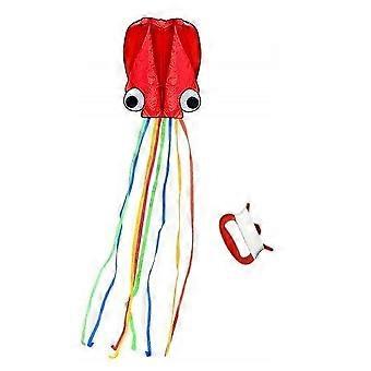 3D Octopus Kite - Easy Flyer with Long Tail, 400x75cm, Perfect for Kids & Adults, Includes Handle & 30m Line