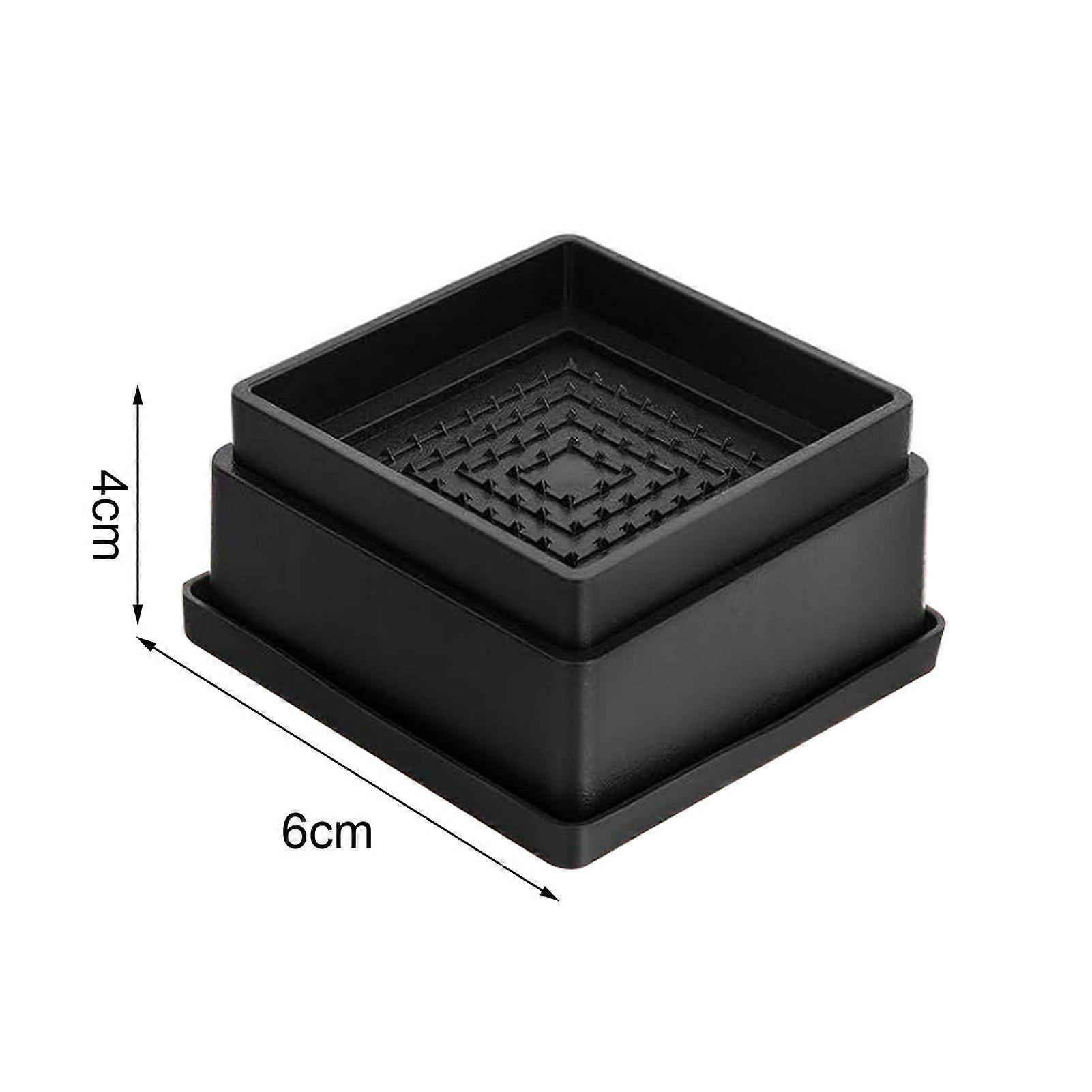 4/6/8Pcs 1/2-Inch Square Furniture Riser Heavy Duty Bed Riser ...