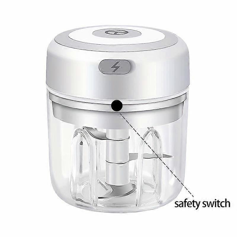 100ml/250ml Electric Garlic Chopper Mini Portable Veggie Chopper USB Vegetable Onion Processor For Ginger Fruit Meat Chili