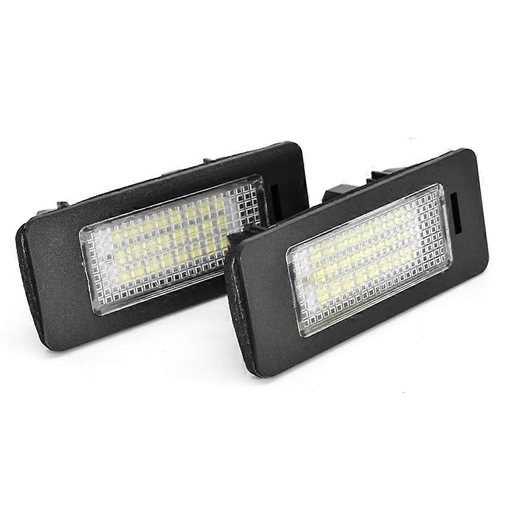 2Pcs LED License Plate Light Plug and Play For BMW 1 3 5 Series E90 E92 E60 E39