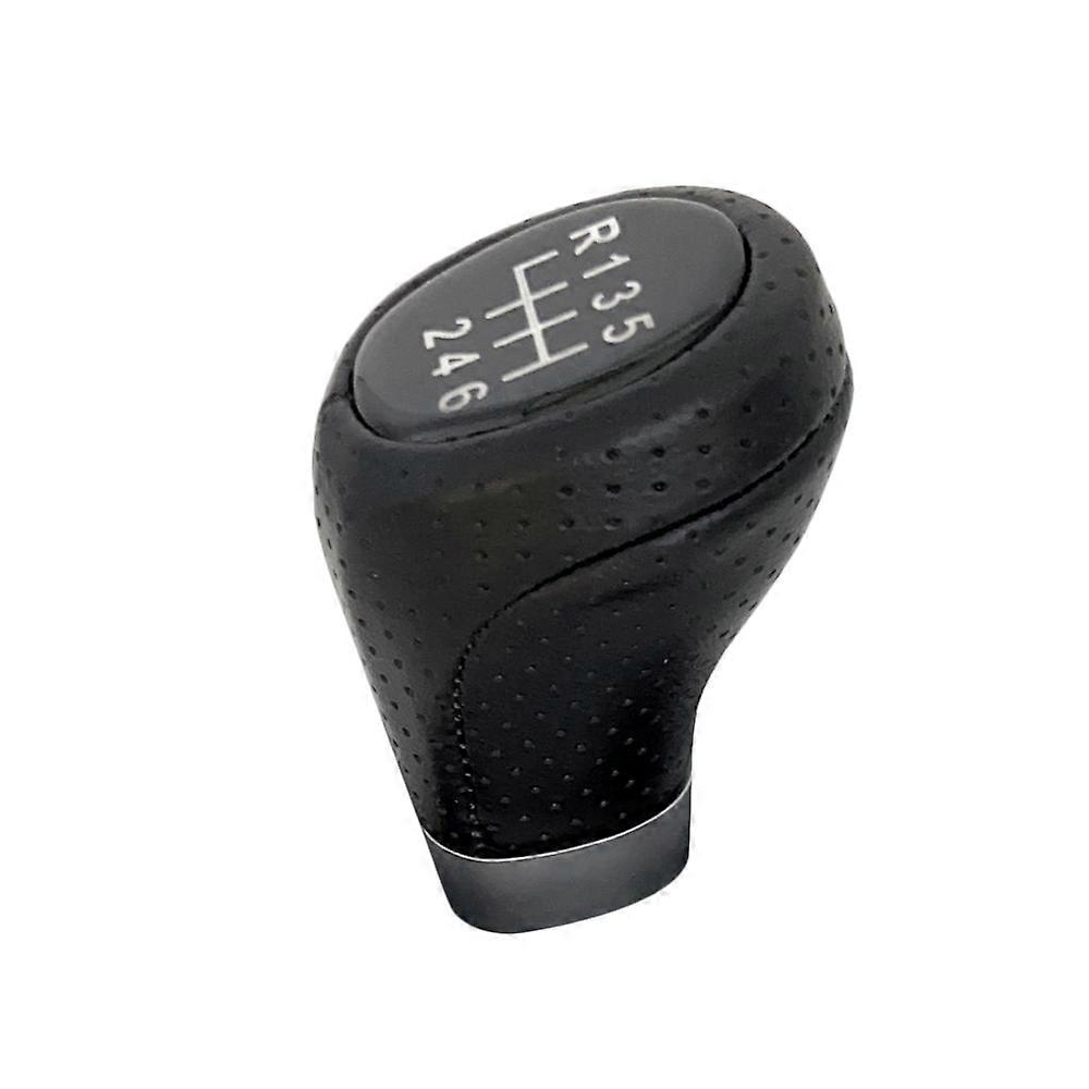 6 Speed Leather Gear Stick Shift Knob Head Lever Adapter Manual Replacement for BMW E34 E36 E38 E39 