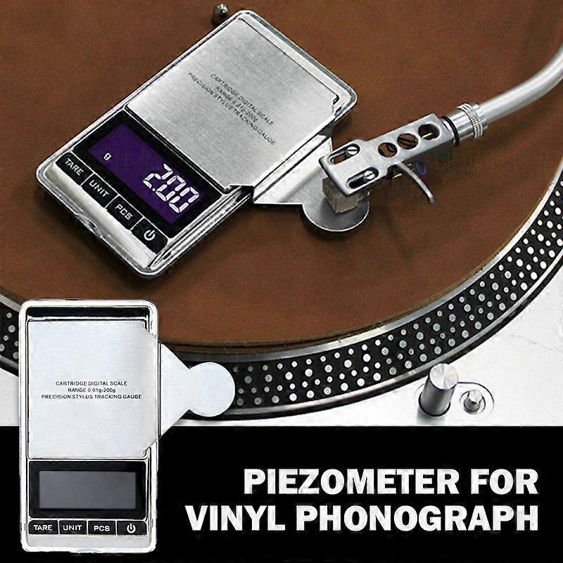 Precision Digital Stylus Needle Pressure Gauge Scale for LP Vinyl Record Player