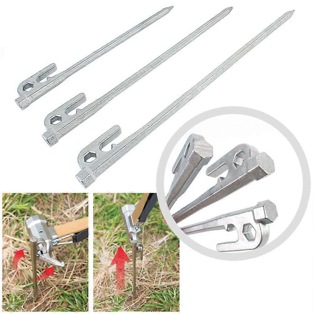 New Fashion 20/25/30cm Heavy Duty Steel Camping Awning Shelter Tent Canopy Stakes Nail Stakes