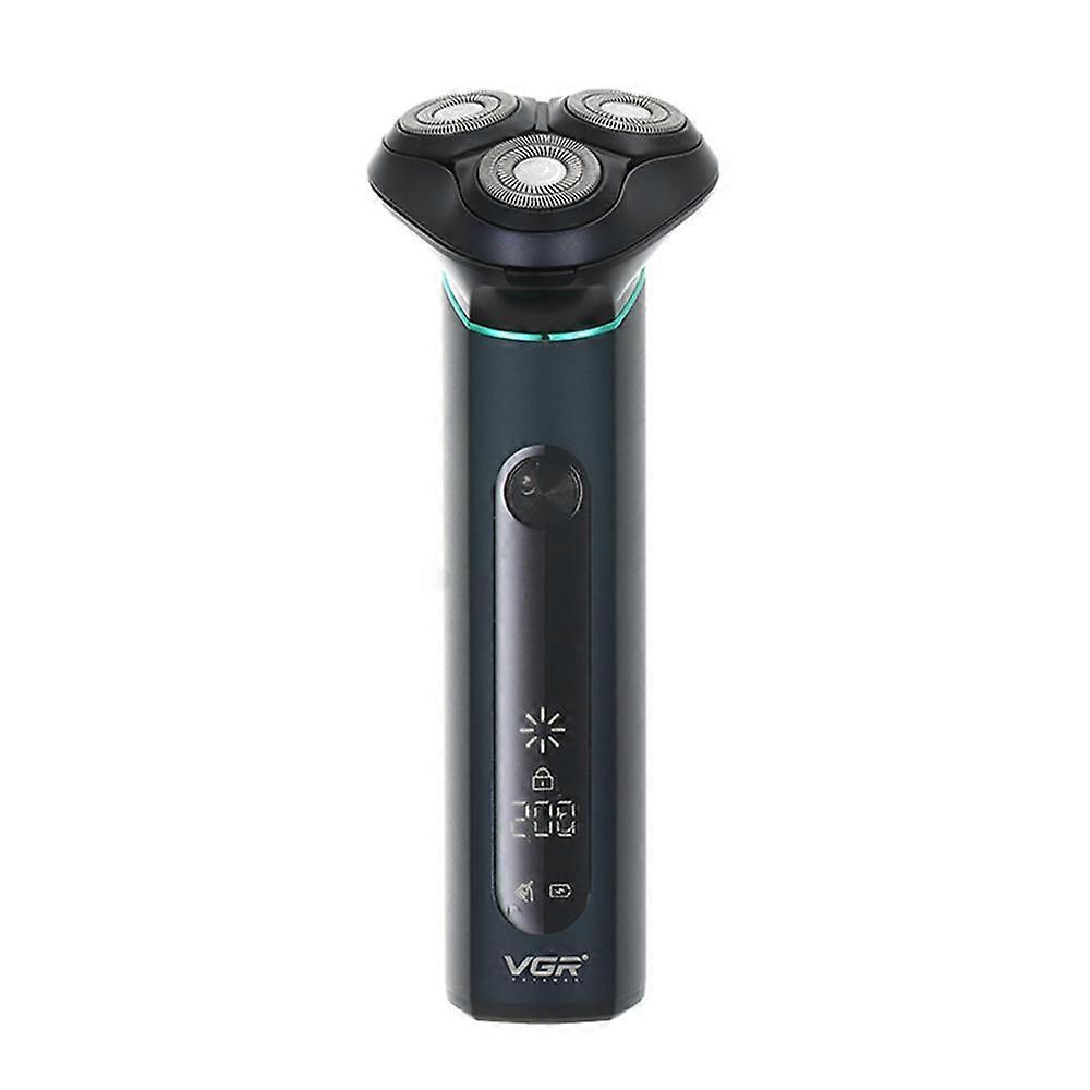 VGR V-310 Digital Display Three-blade IPX7 Electric Shaver
