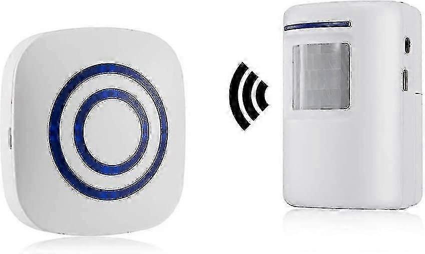Passage Alarm, Shop Bell, Wireless Alarm System With Motion Detector -ZHENV