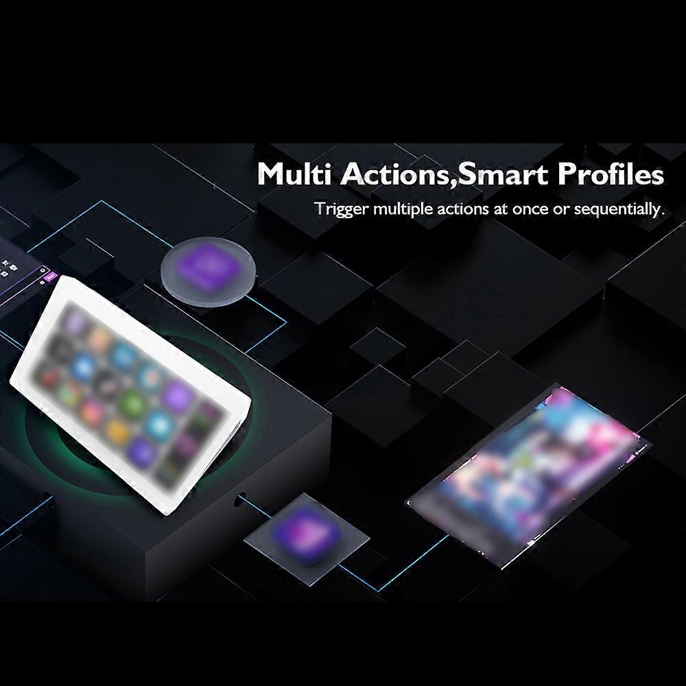 All-in-One Stream Deck Studio Controller, with 15 Macro Keys, for OBS Twitch YouTube, Compatible wit