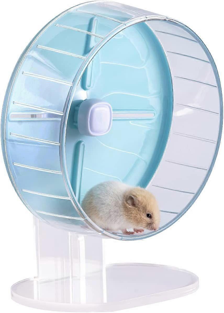 طاحونة هوائية هادئة لون الحلوى عجلة الجري مع قاعدة قابلة للتعديل الارتفاع ومرفق قفص للهامستر