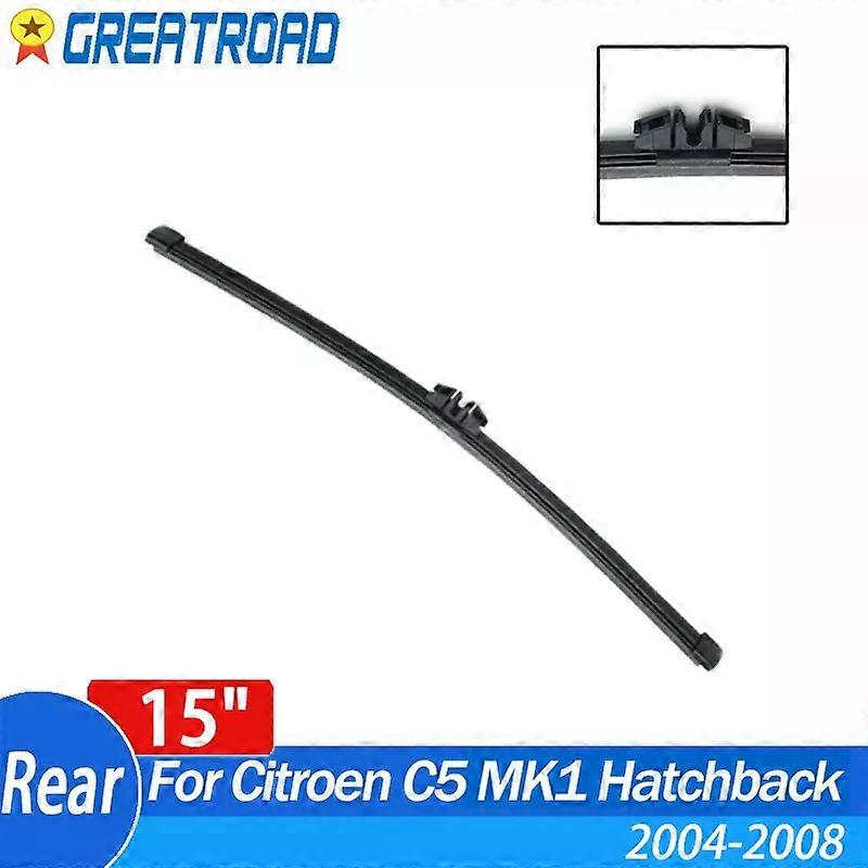 Wiper 15" Rear Wiper Blade For Citroen C5 MK1 Hatchback Liftback 2004 2005 2006 2007 2008 Windshield Windscreen Rear Window