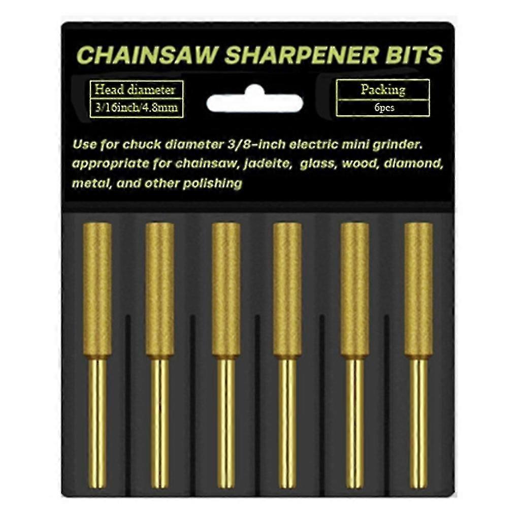 Titanium Plated Diamond Chainsaw Sharpening Stones Polishing Grinding Tool