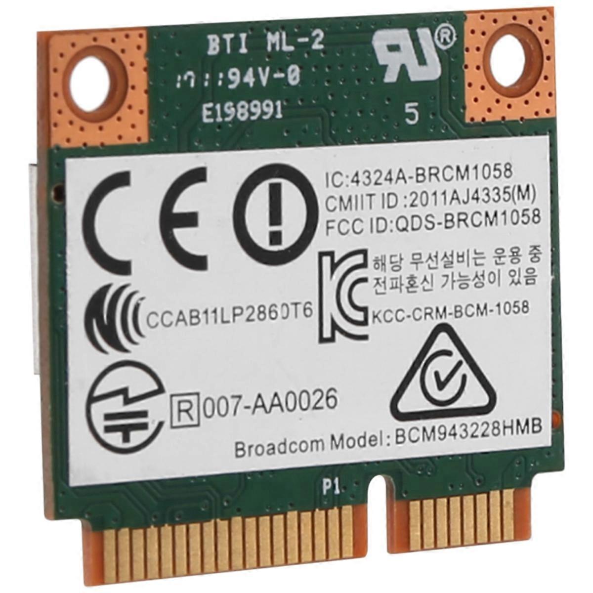 Dual Band 2.4+5G Half Pci-E Card For Bcm943228Hmb 718451-001