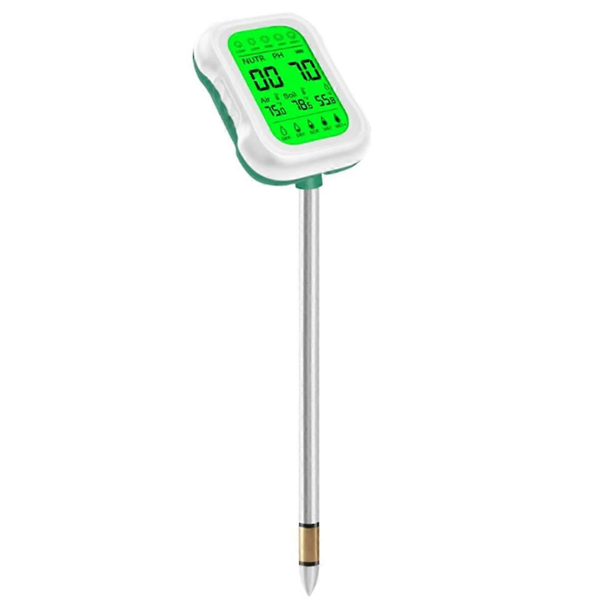 7 in 1 Soil PH Meter Soil Moisture Temp Meter Soil PH Fertility Humidity Temp Tester for Garden Farm