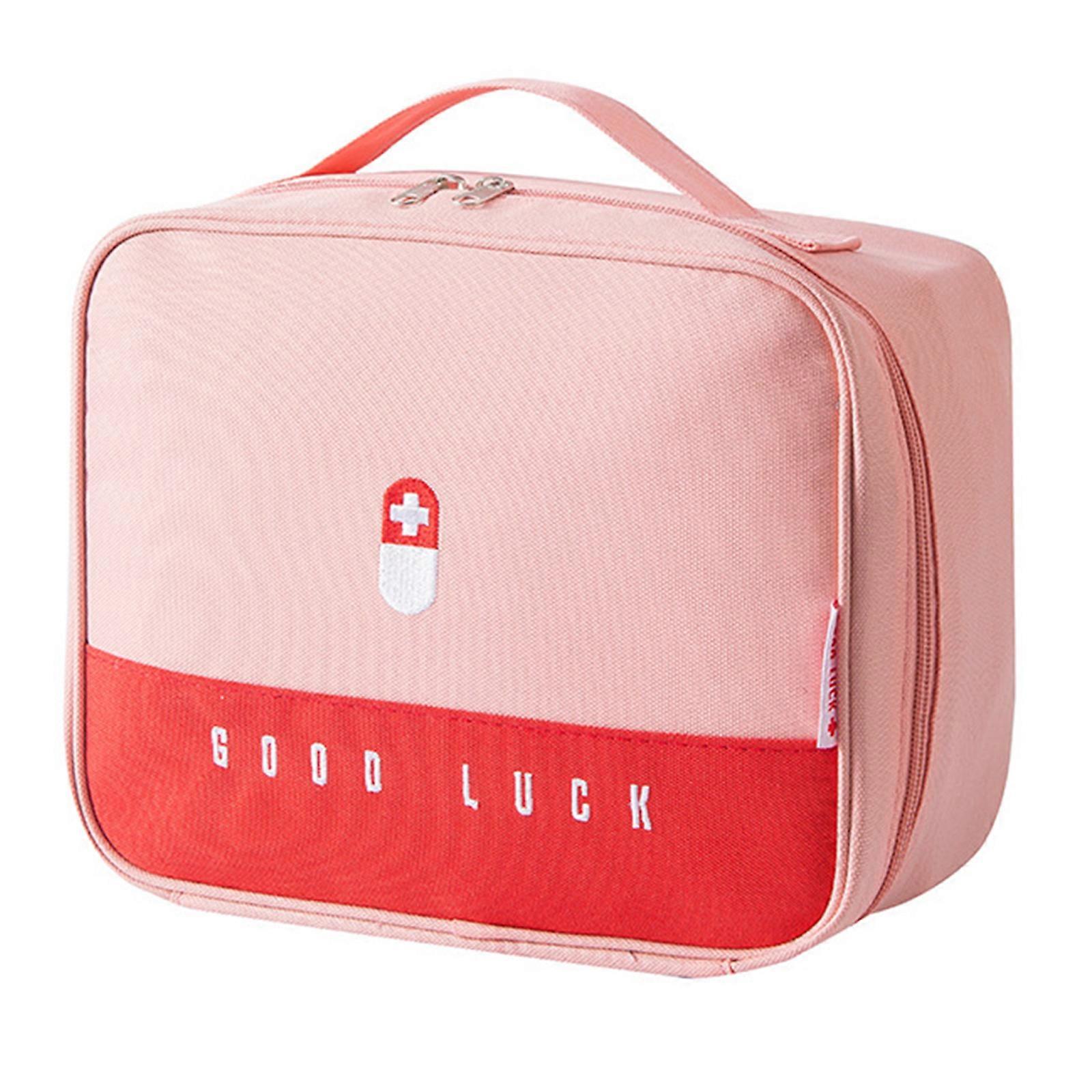 Oxford Cloth First Aids Bag Empty Ιατρικά Προμήθειες Organizers Τσάντα Φορητή τσάντα τραύματος Travel Medicine Pouch Εύκολο στη μεταφορά ροζ