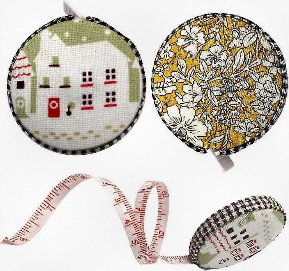 Compact Mini Dual-Sided Retractable Ruler, 2-Piece Circular Measuring Tape, Portable Retractable Measuring Tool