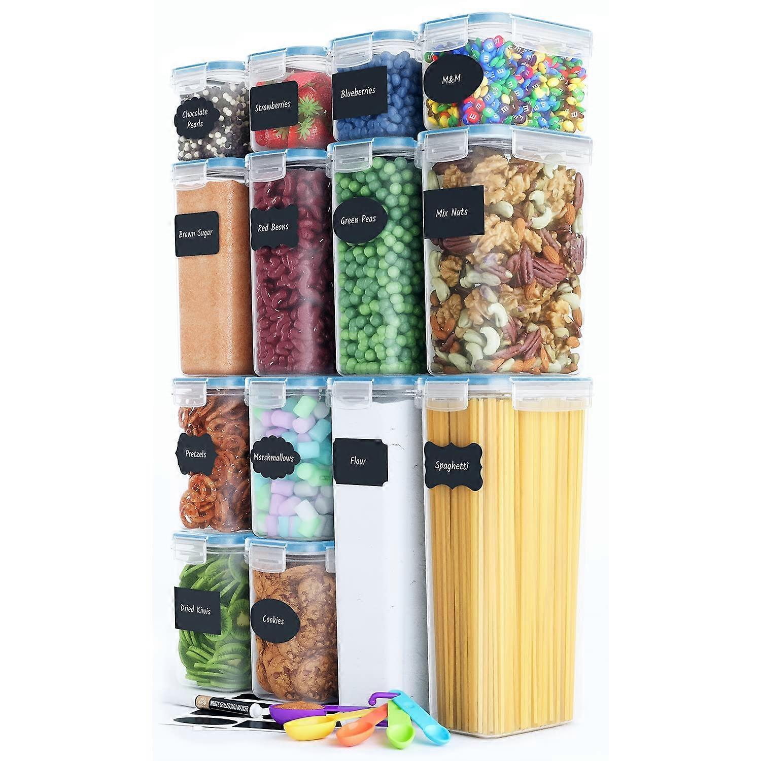 14 Pack Airtight Food Storage Containers for Kitchen Organization