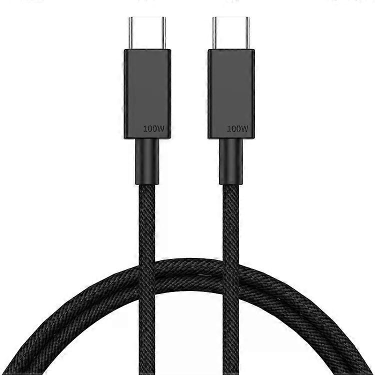 100W USB-C Fast Charging Data Cable-1m Length,Black Black