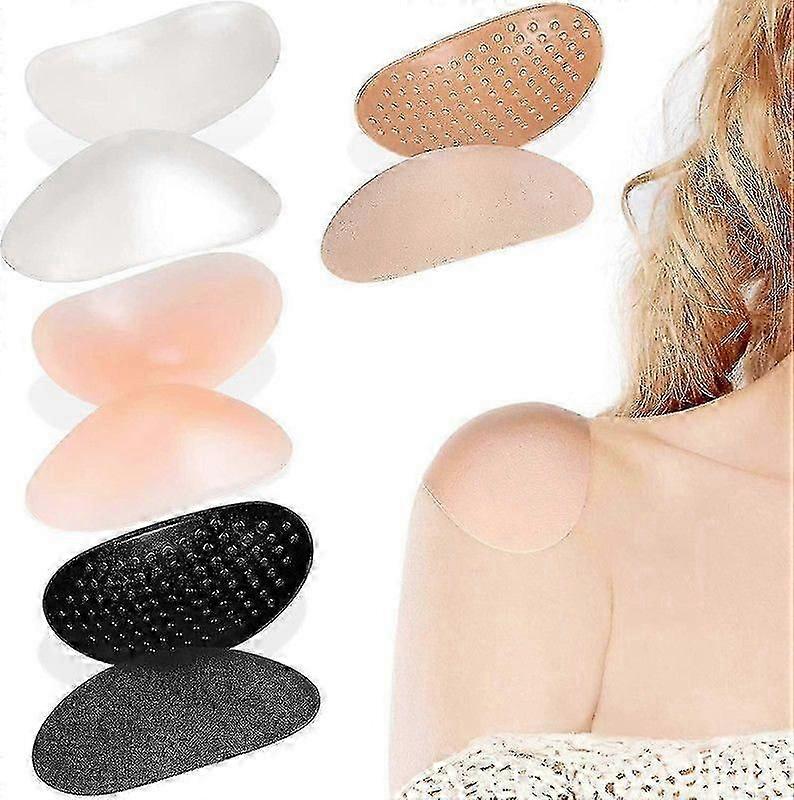 4 Pairs Shoulder Push-up Pads Soft Silicone Adhesive Shoulder Pads Anti-slip Enhancer Shoulder Pads4 Pairs Shoulder Push-up Pads Soft Silicone Adhesiv