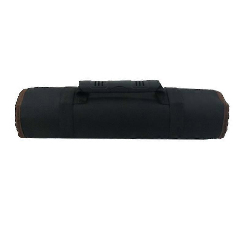Rolling Tool Bag Large Capacity Polyester Multiple Pockets with Zipper for Storage Carrying