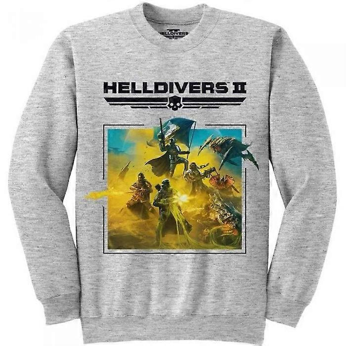 Helldivers 2 Unisex Adult Key Art Logo Sweatshirt