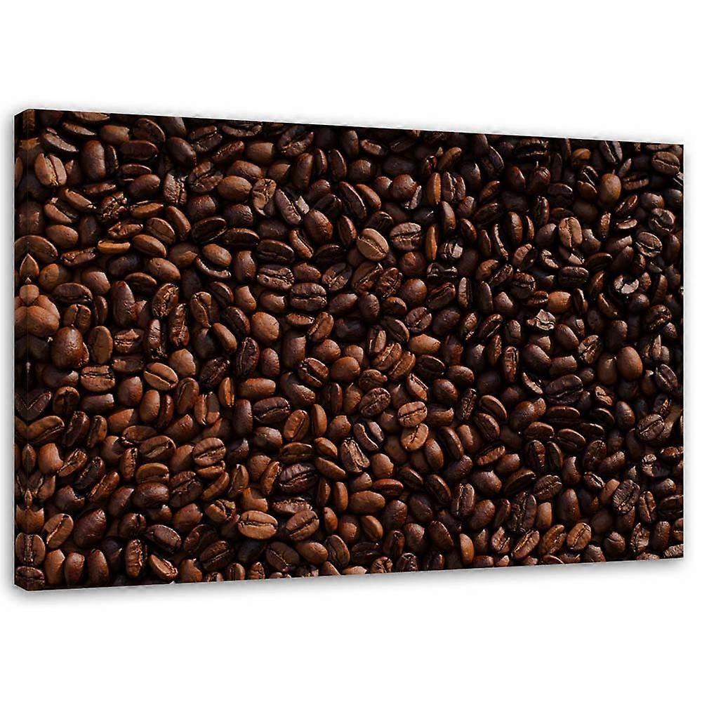 Leinwandbild, Natur Kaffeebohnen - 60x40