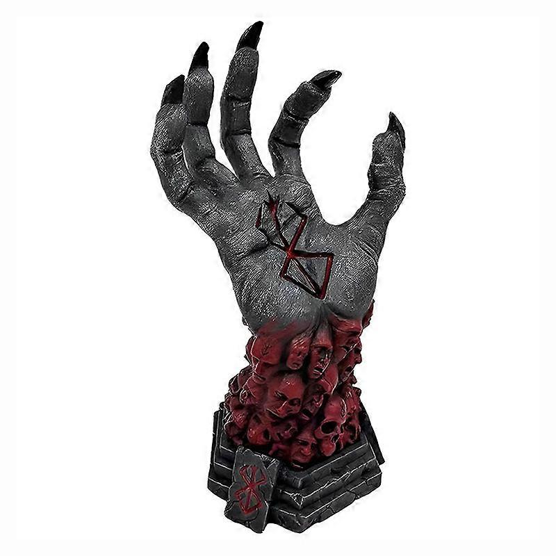 Mad God Grim Reaper Devil's Right Hand Of Berserk Skull Rune Decorative Figurines Resin Crafts Accessories Fear Home Decoration