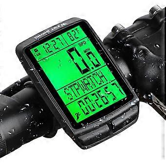 【New】 WEST BIKING 5 Languages Bicycle Waterproof Backlight Multifunction Wireless Odometer Speedometer
