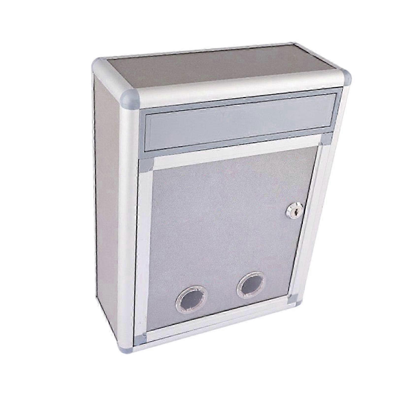 Large Capacity Wall Mounted Mailbox with Secure Lock - Durable Metal Drop Box for Apartments & Community Units