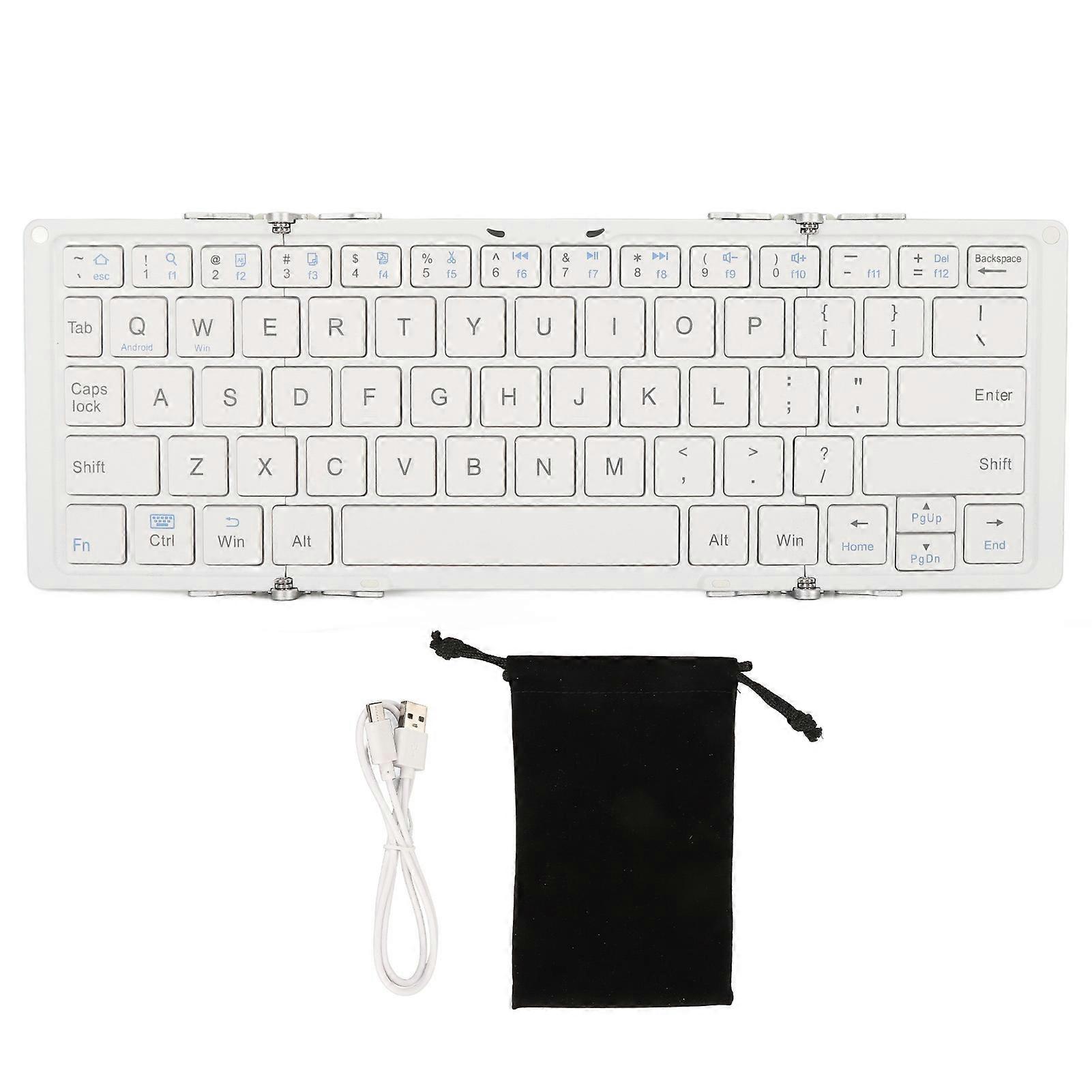 Portable Foldable Mini Tri Folding Bluetooth Keyboard for Mobile Phones Wireless External Laptops