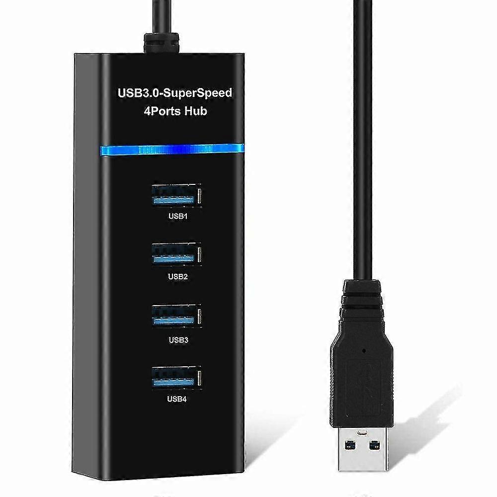 4-Port USB 3.0 Hub Splitter Multi Adapter 5gbps High Speed für Pc Desktop Laptop