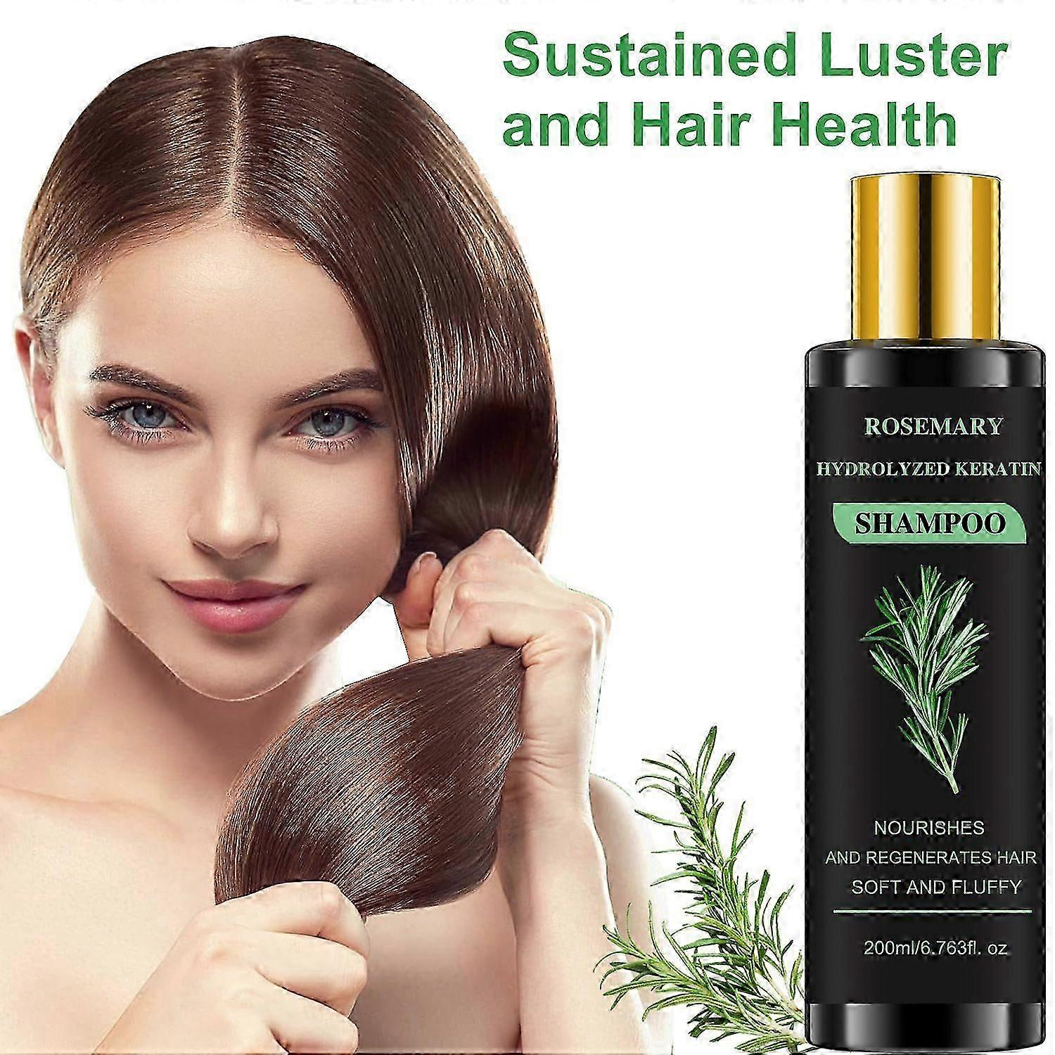 Rosemary Shampoo for Hair Growth(ローズマリーシャンプー) - 自然な増粘&強化シャンプー、加水分解ケラチン配合シャンプー、薄毛&抜け毛用