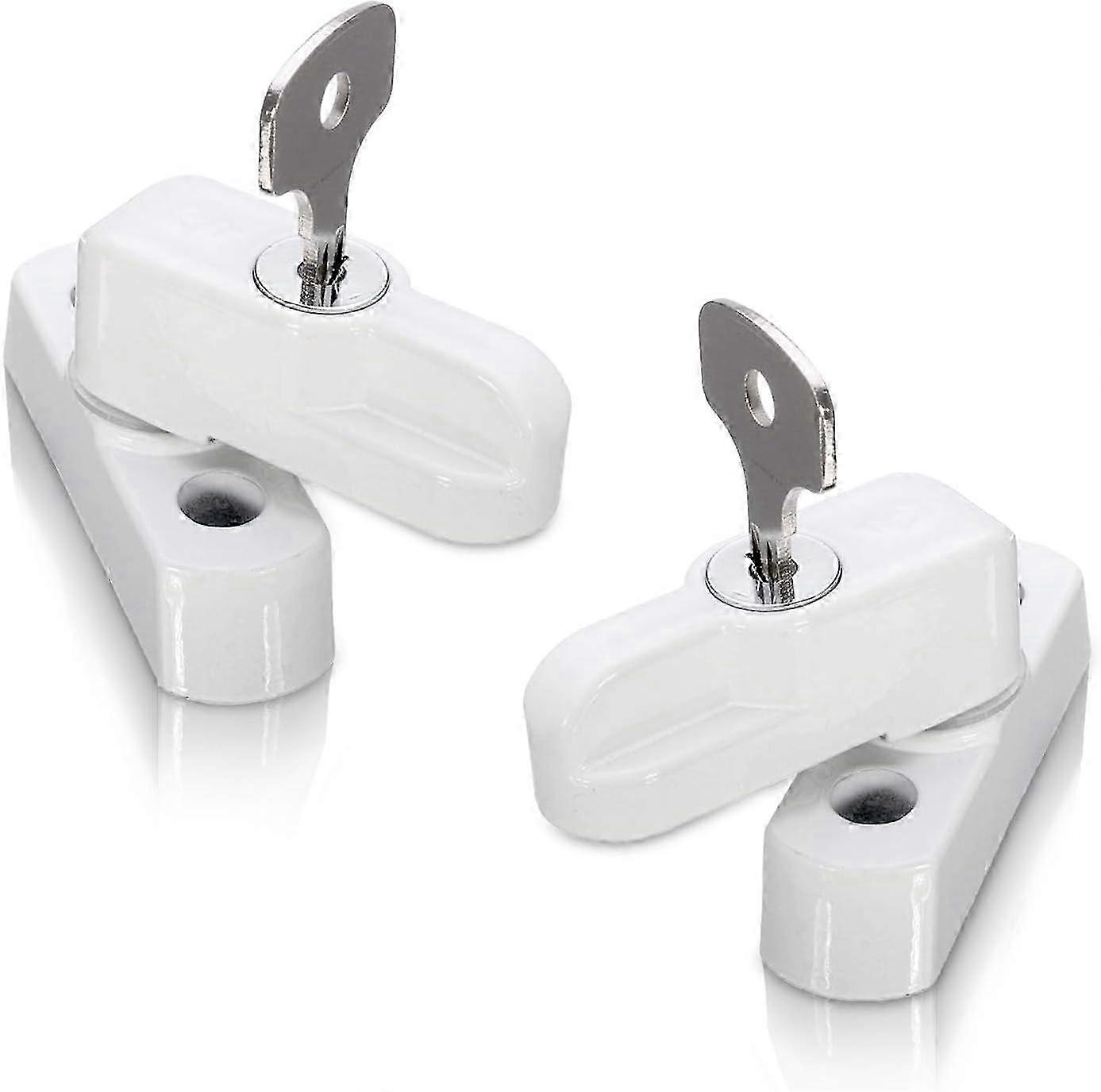 PVC Door and Window Protectors with Double Glazing Sash Blockers Pack of 2 White