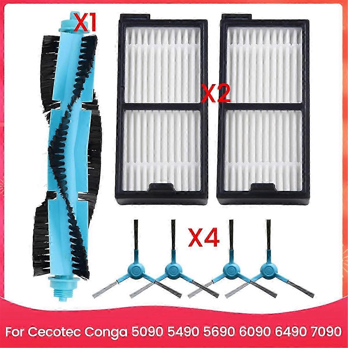 适用于 Cecotec Conga 5090 5490 5690 6090 6490 7090 机器人配件版