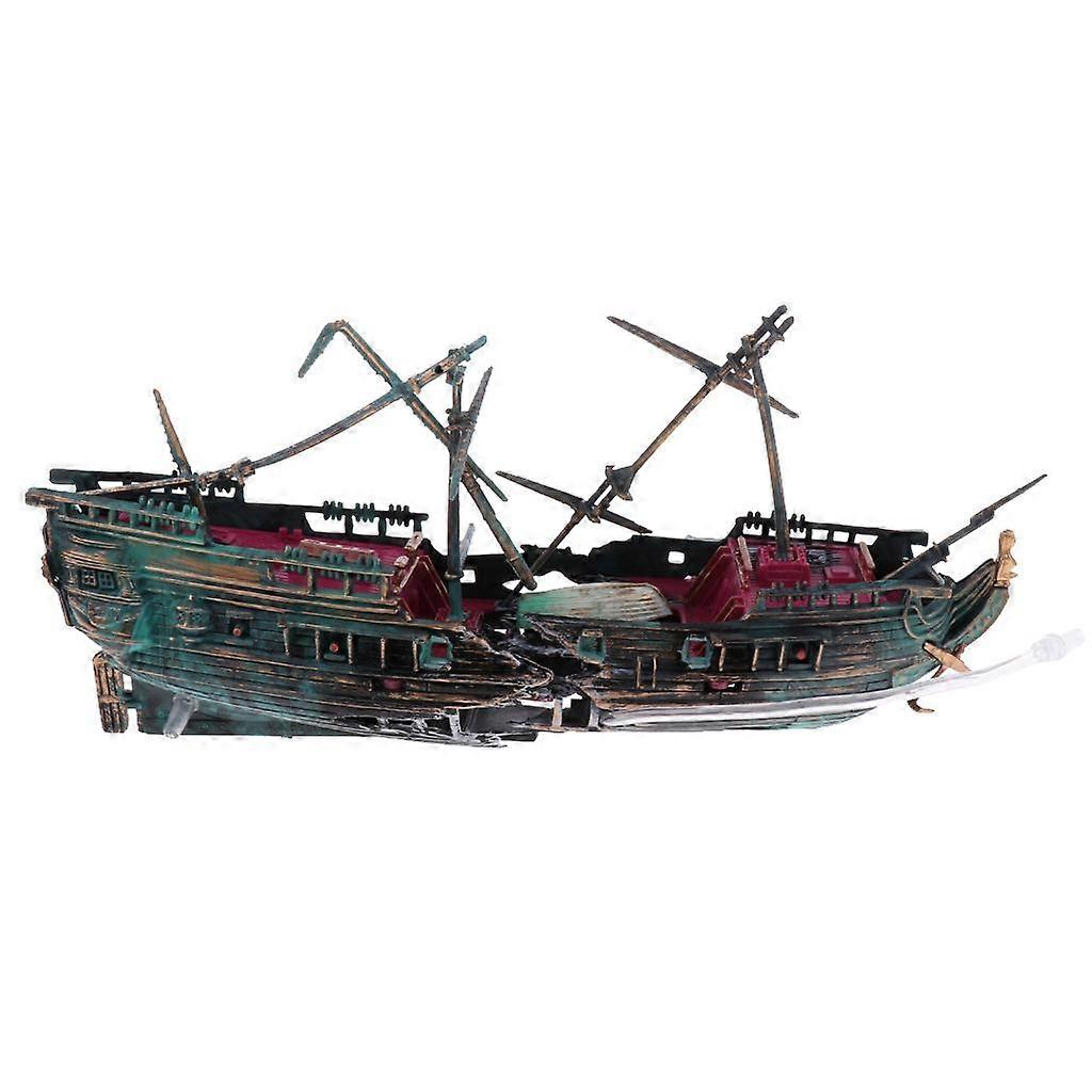 Aquarium Ornamente versunkenes Dampfschiff Segelboot Schiff Tanks Höhle Wrack