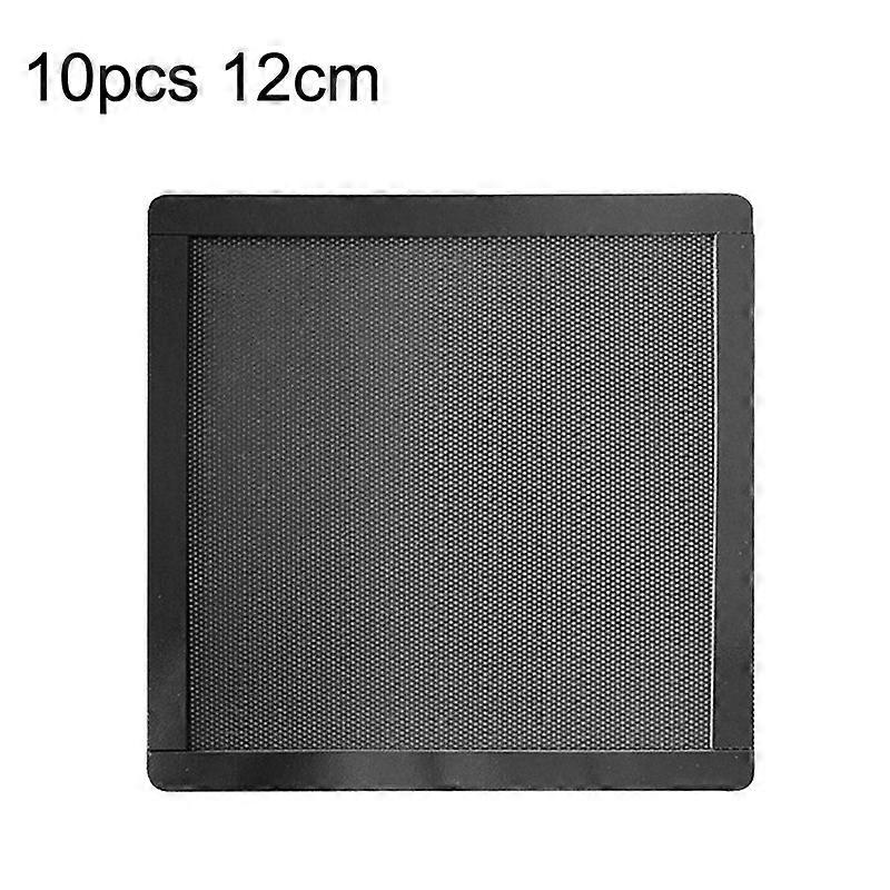 PVC Cooling Fan Dust Net Desktop Computer Industrial Fan Filter Cover 10pcs 12cm With Magnetic Suction