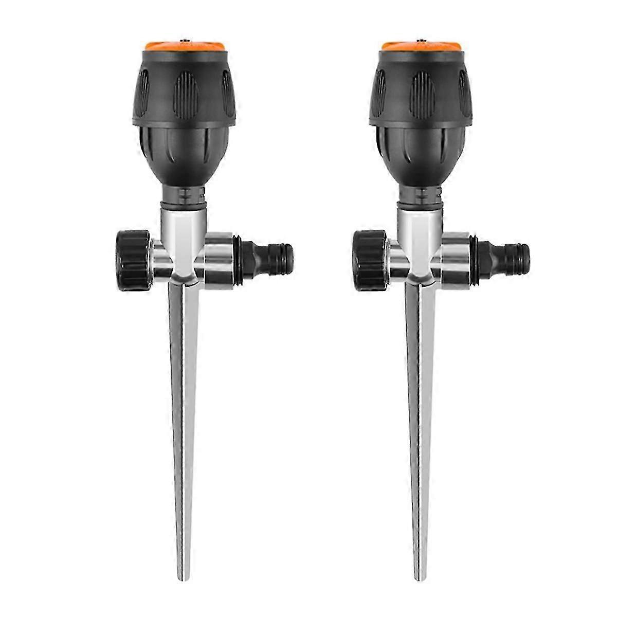 2pack Gear Drive Sprinkler, 360-Degree Automatic Sprinkler for Efficient Lawn Watering