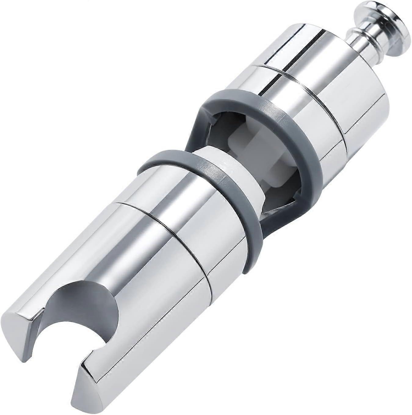 x Adjustable Shower Holder 20-25mm, Chrome Shower Bracket for Shower Head with Side Knobs and Extra Rubber Pad