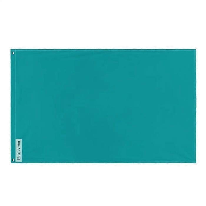 Dark Turquoise Flag – 96 x 144 cm – Polyester – Iron Grommets – Durable