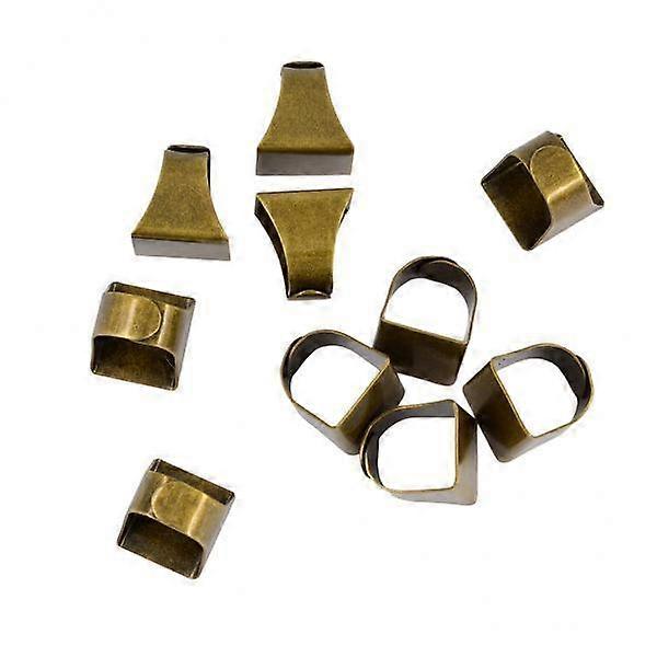 2x 10 Adjustable Brass Base with Rectangle Pads Jewelry