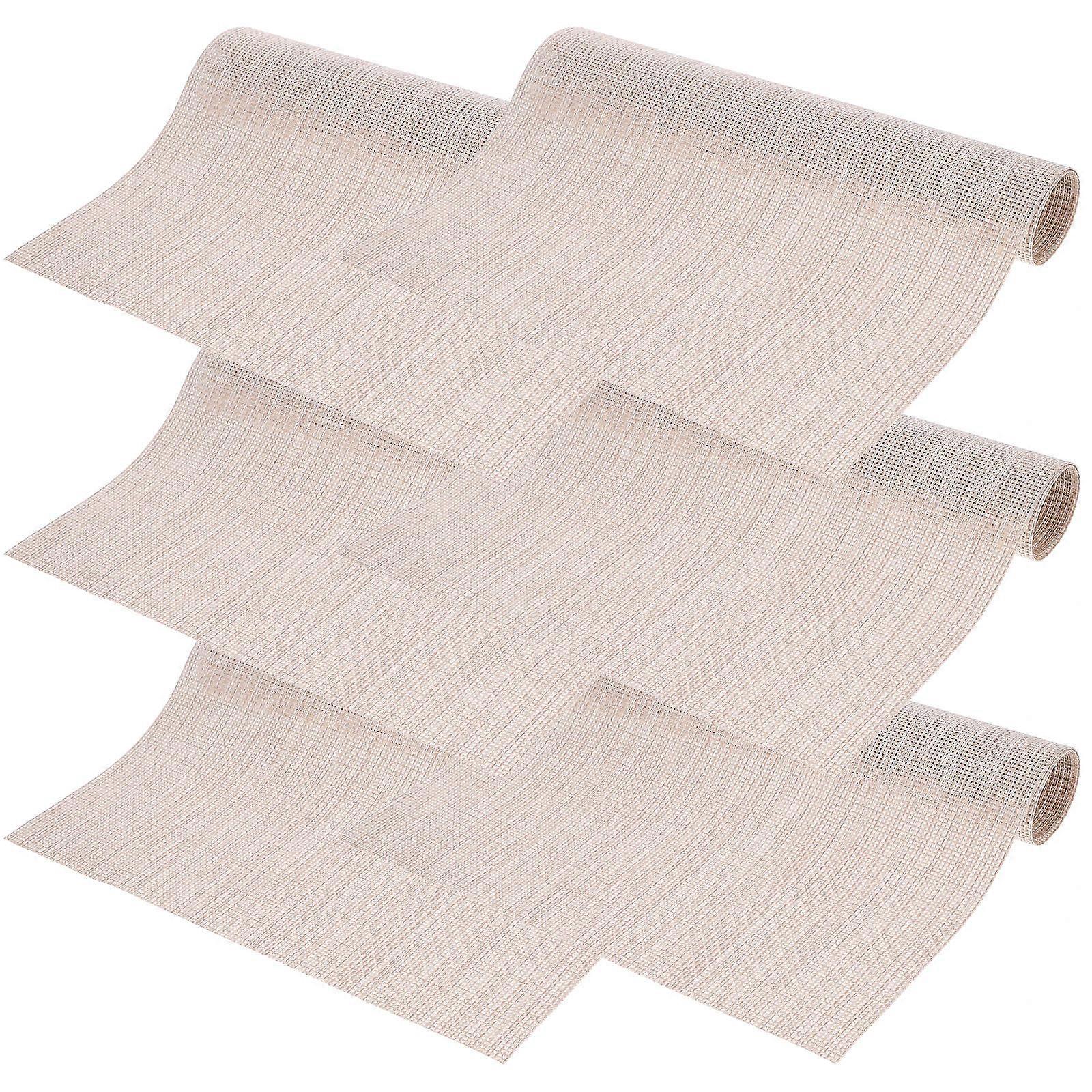 6pcs Dining Table Placemats with Heat Insulation for Indoor Use – Elegant Simple Design for Home, Kitchen, Dining Room & Special Occasions