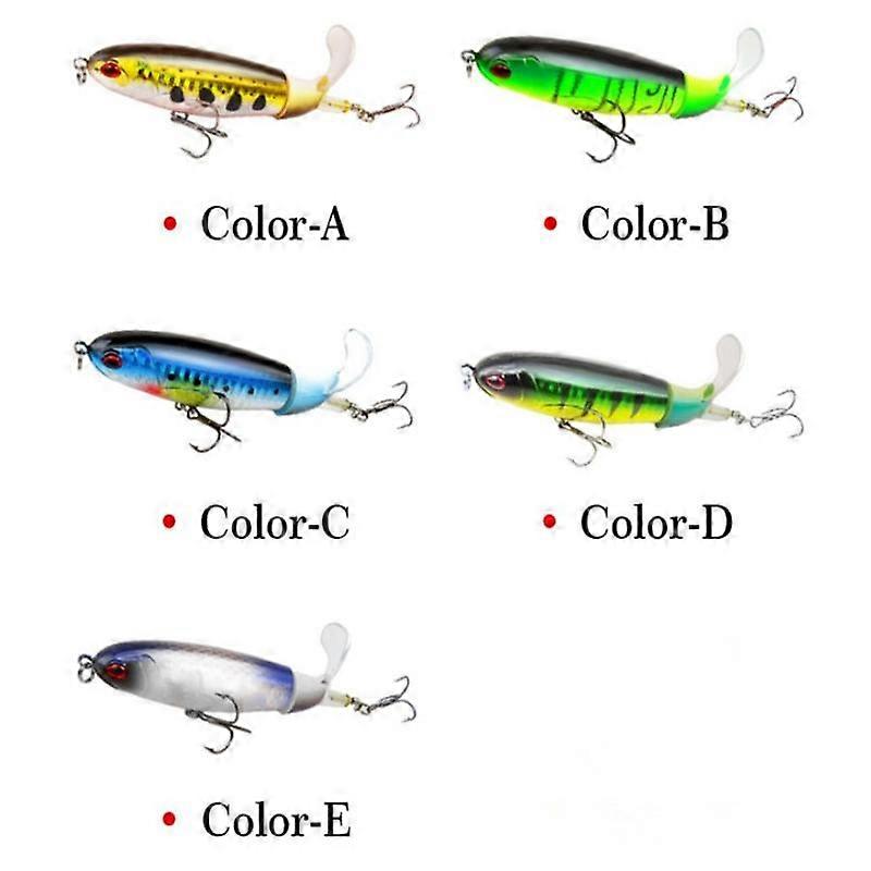 10pcs/set Floating Rotating Tail Lures Hard Bait