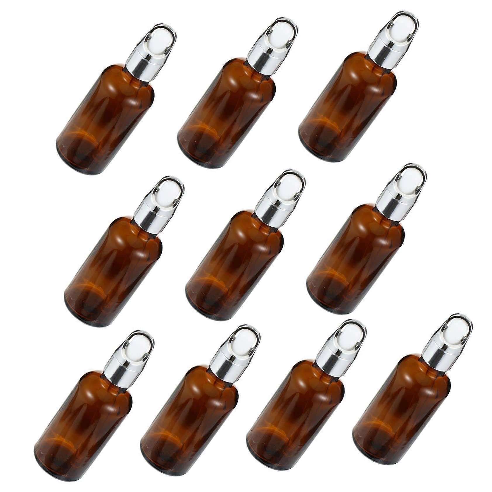 10pcs 50ml Essential Oil Bottles Dropper Leakproof Aromatherapy Glass Empty Bottles for Travel Vials Set